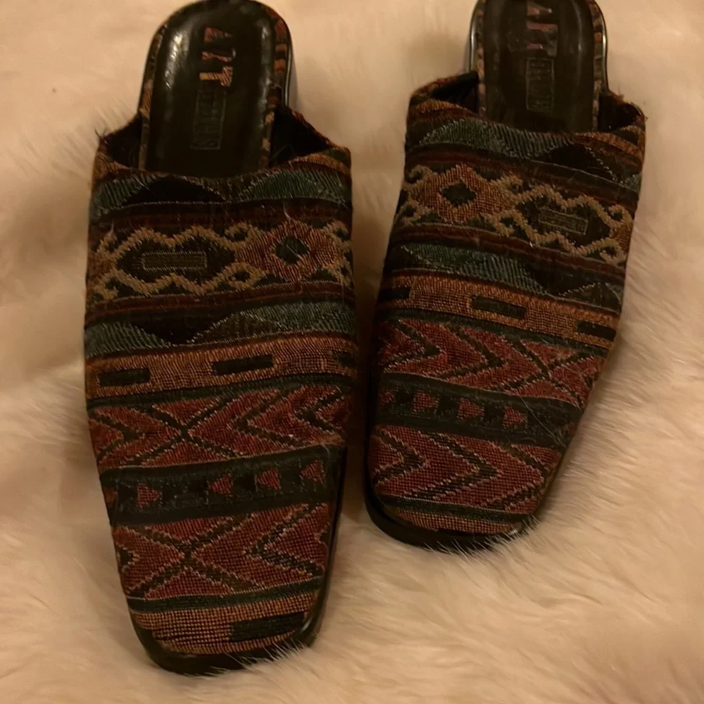 Colorful Patterned Mules - Picture 2 of 9